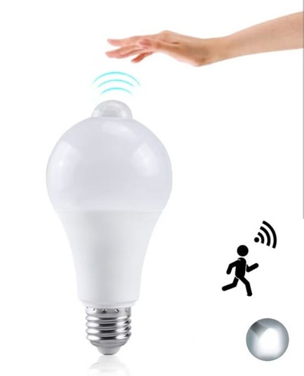 Led Intelligent Sensing Bulb Lamp 12W white